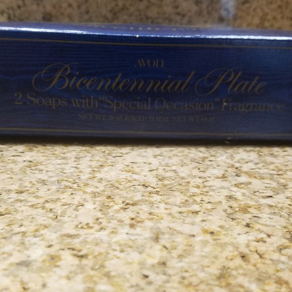 Avon 1976 Bicentennial USA Eagle Platter - George & Martha Washington Soap - Picture 9 of 13